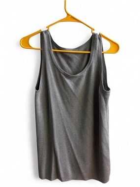 Metallic Liquid Silver Sleeveless Top - Fits Large/XL